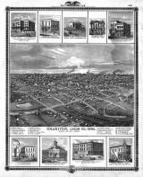 Humphrey, Lemmon, Durrin, Boyles, Bird's Eye View Chariton, Johnston, Cutter, Iowa 1875 State Atlas